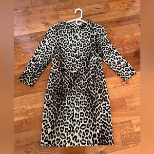 Rag & Bone Short 100% Silk Leopard Dress-Keyhole Opening in Back-Size 6 $595